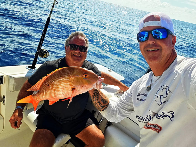 Family friendly Sarasota fishing charter moment
