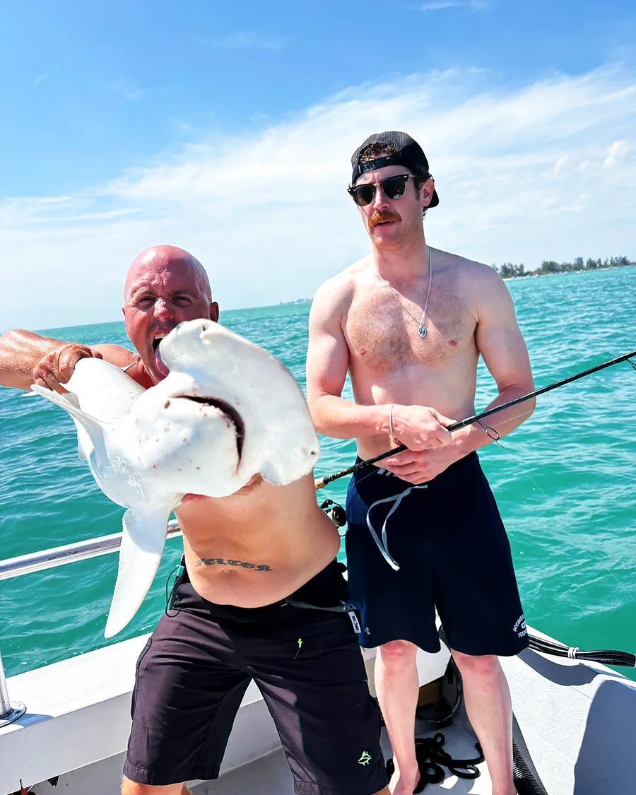 Family-friendly fishing charter with two generations on the boat
